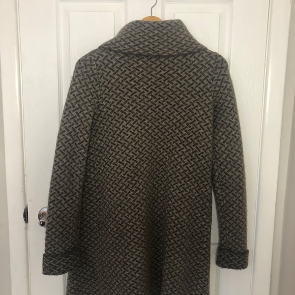 Wool Sweater Wrap Poncho - Picture 4 of 6